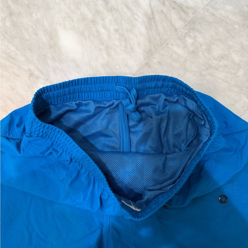 Unisex Lined Blue Athletic Shorts - Picture 3 of 3